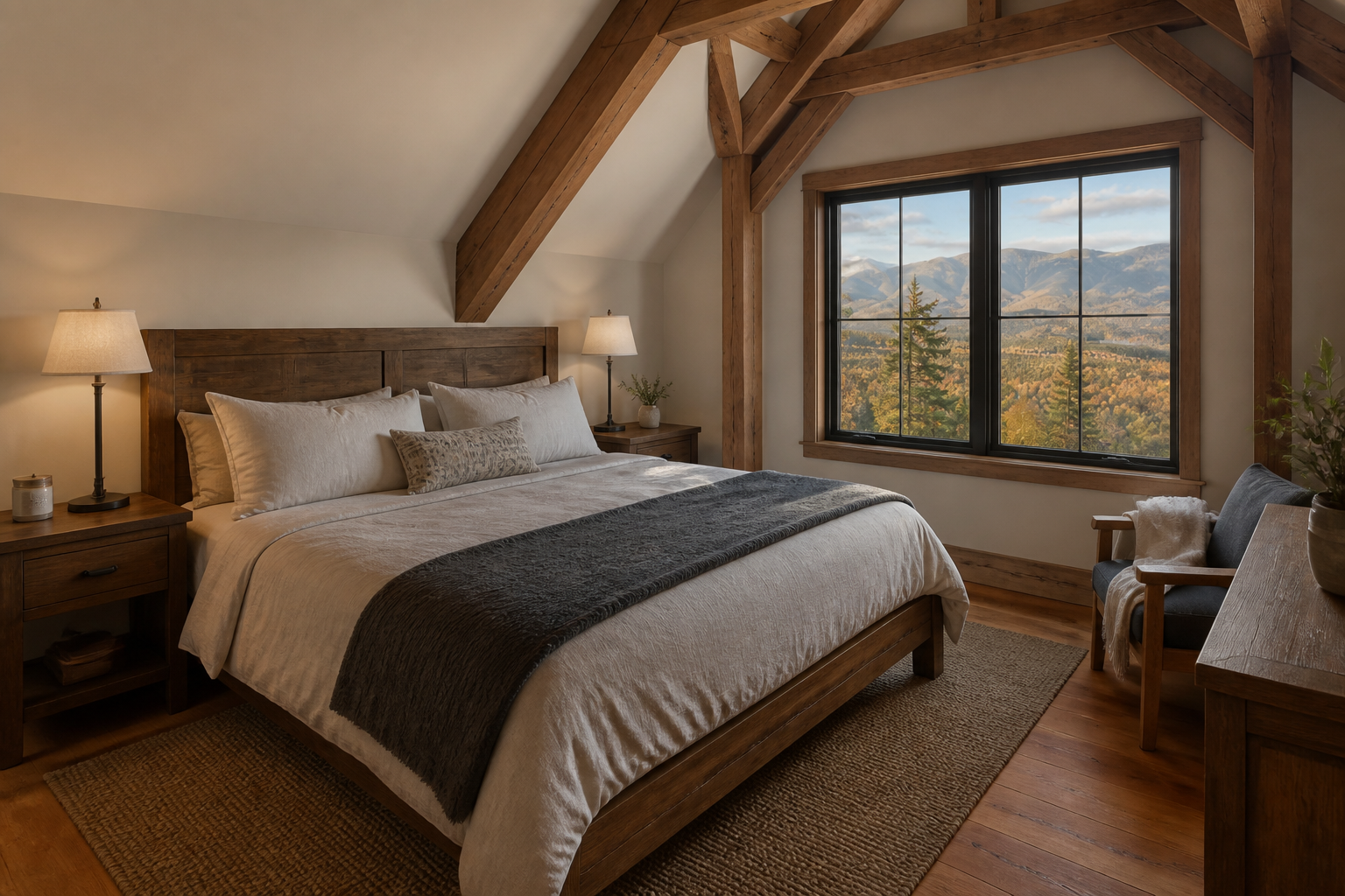 North Conway Timber-Frame Cabin — White Mountain Views + Hot Tub — additional photo 3
