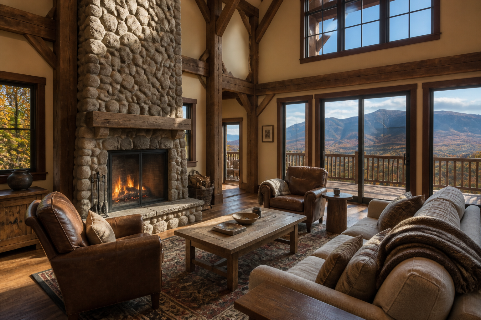 North Conway Timber-Frame Cabin — White Mountain Views + Hot Tub — additional photo 2